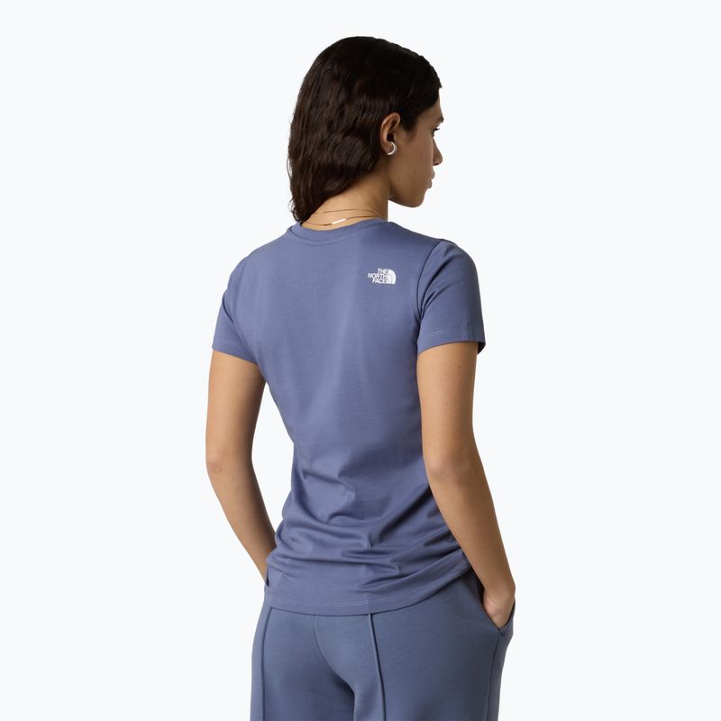 Frauen-T-Shirt The North Face Simple Dome Slim blau eclipse 3