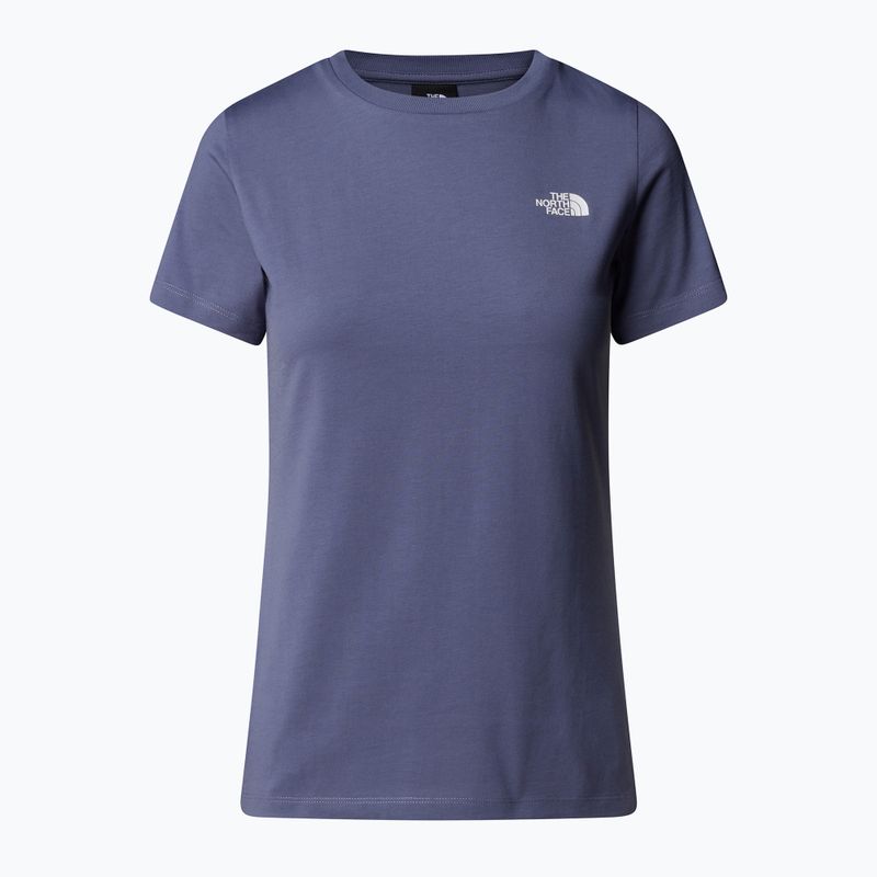 Frauen-T-Shirt The North Face Simple Dome Slim blau eclipse 4