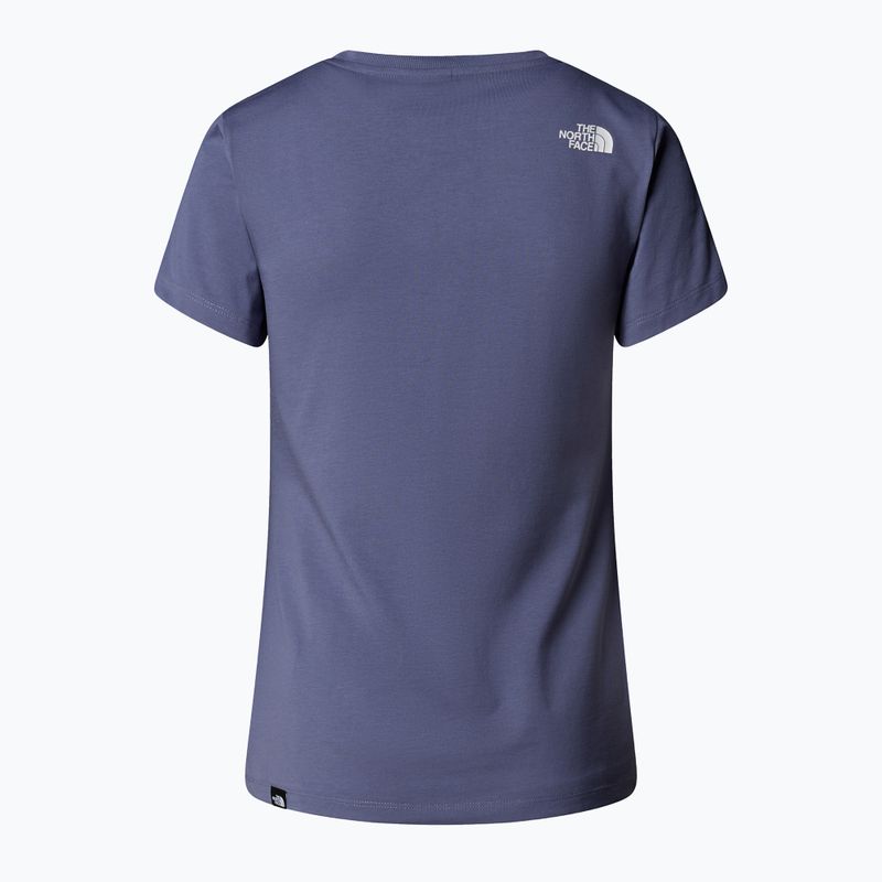 Frauen-T-Shirt The North Face Simple Dome Slim blau eclipse 5
