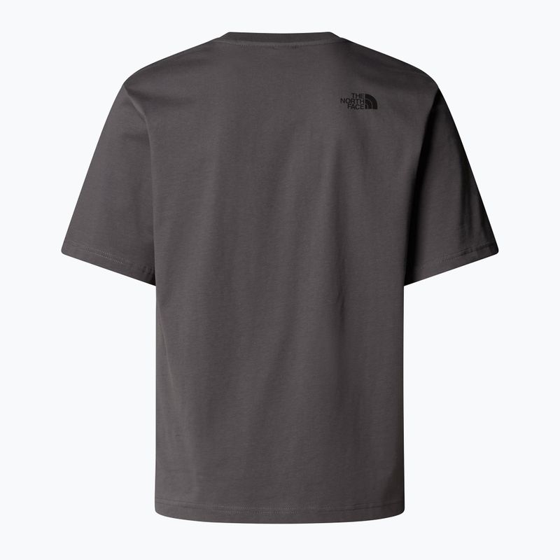 Herren-T-Shirt The North Face Flower Dome Entspannte Grafik anthrazitgrau 5