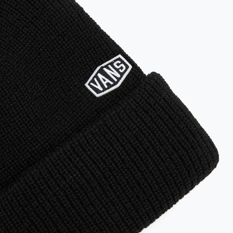 Vans Hex Patch Manschette Winter Beanie schwarz 3