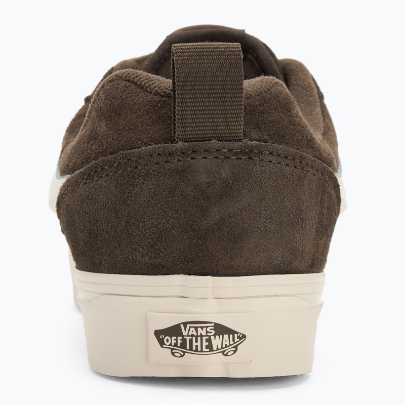 Vans Knu Skool Schwein Wildleder Kohle braun Schuhe 6