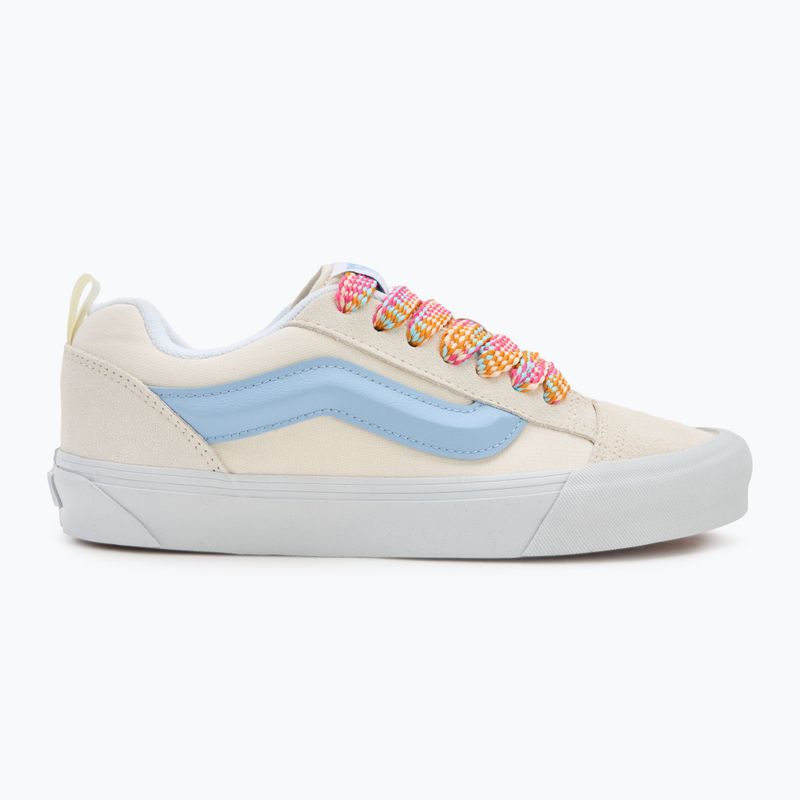 Vans Knu Skool übergroße Spitze weiß/blaue Schuhe 2