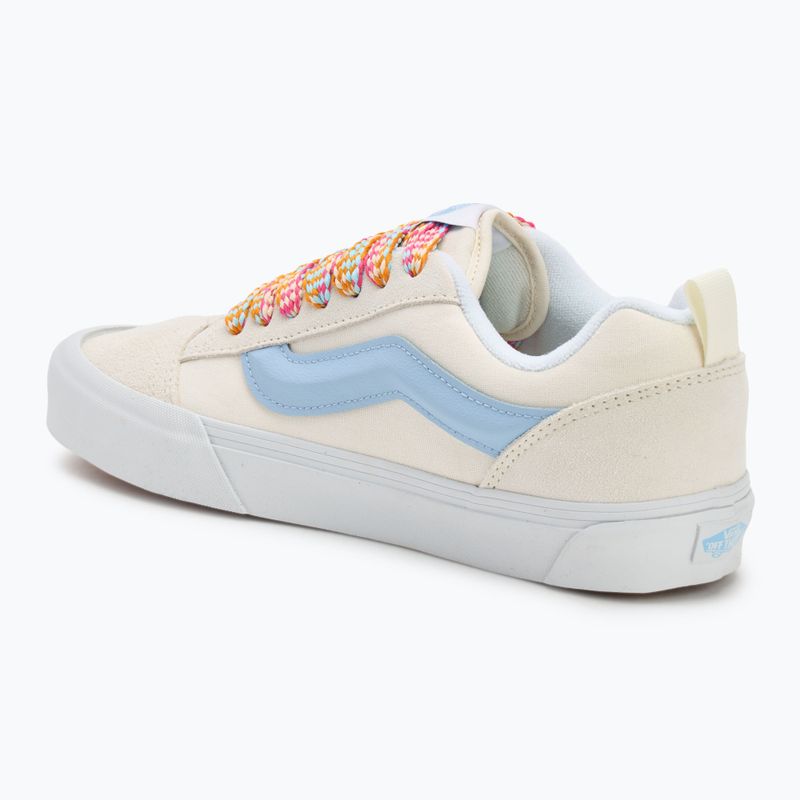 Vans Knu Skool übergroße Spitze weiß/blaue Schuhe 3