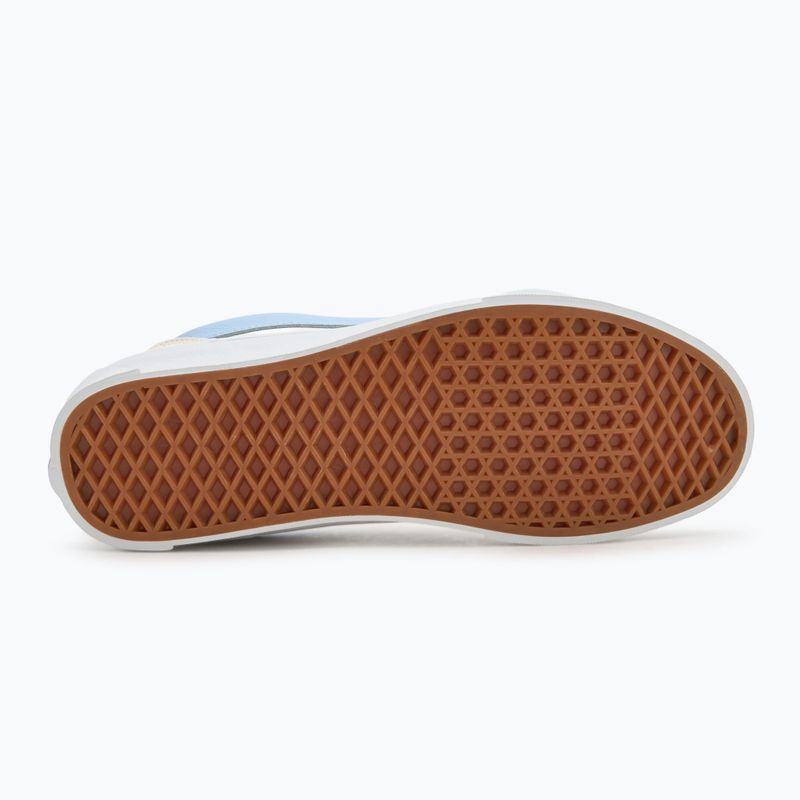 Vans Knu Skool übergroße Spitze weiß/blaue Schuhe 4