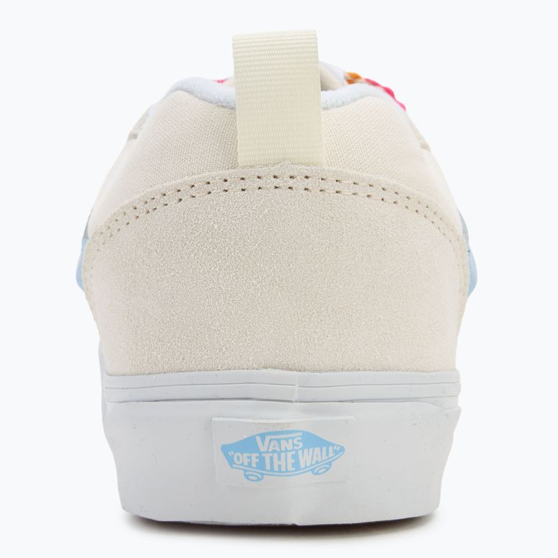Vans Knu Skool übergroße Spitze weiß/blaue Schuhe 6