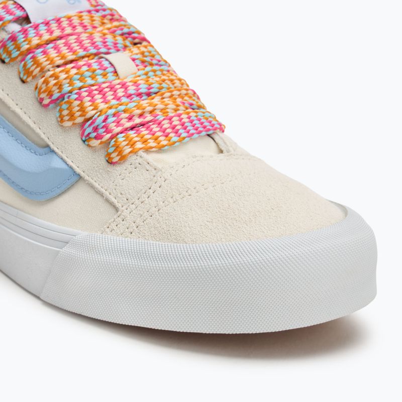 Vans Knu Skool übergroße Spitze weiß/blaue Schuhe 7