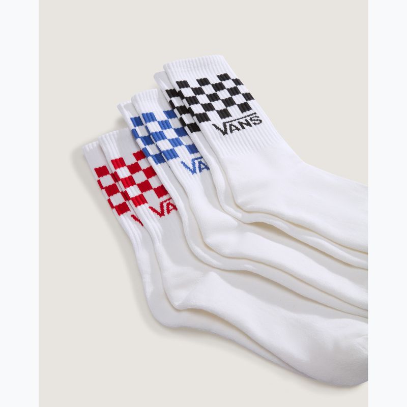 Socken Vans Classic Check Crew 3 pairs white 3