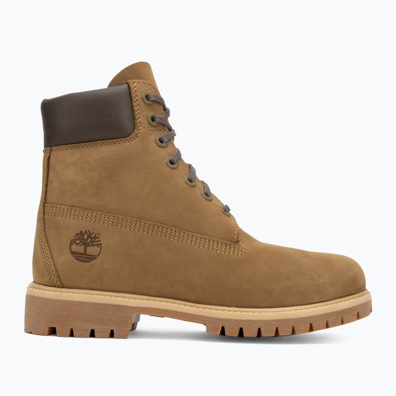 Herrenschuhe Timberland Premium 6 Inch Lace Up Waterproof olive nubuck/dark brown 2