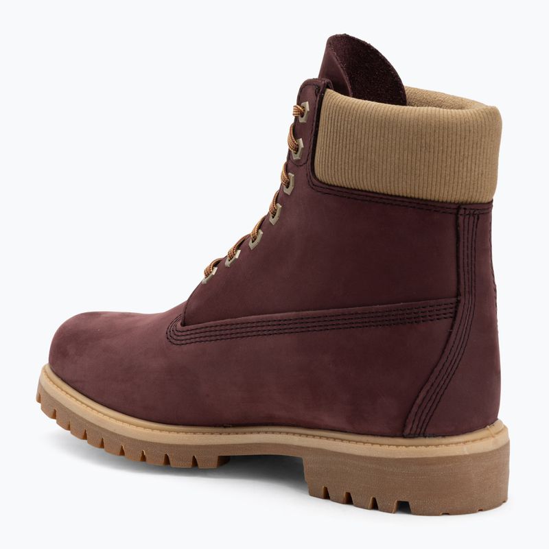 Herrenschuhe Timberland Premium 6 Inch Lace Up Waterproof burgundy olive 3