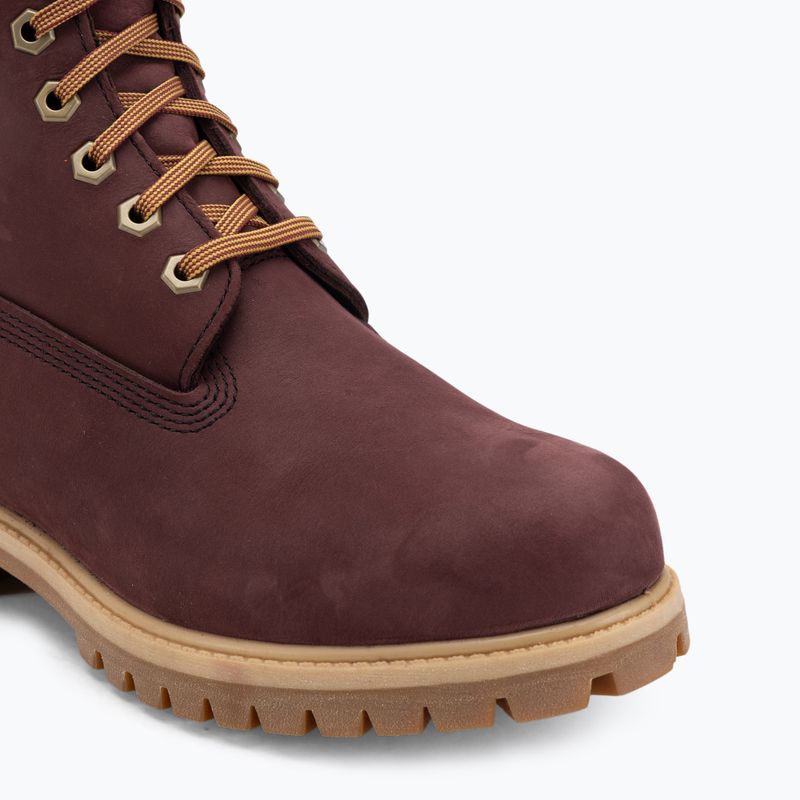 Herrenschuhe Timberland Premium 6 Inch Lace Up Waterproof burgundy olive 7