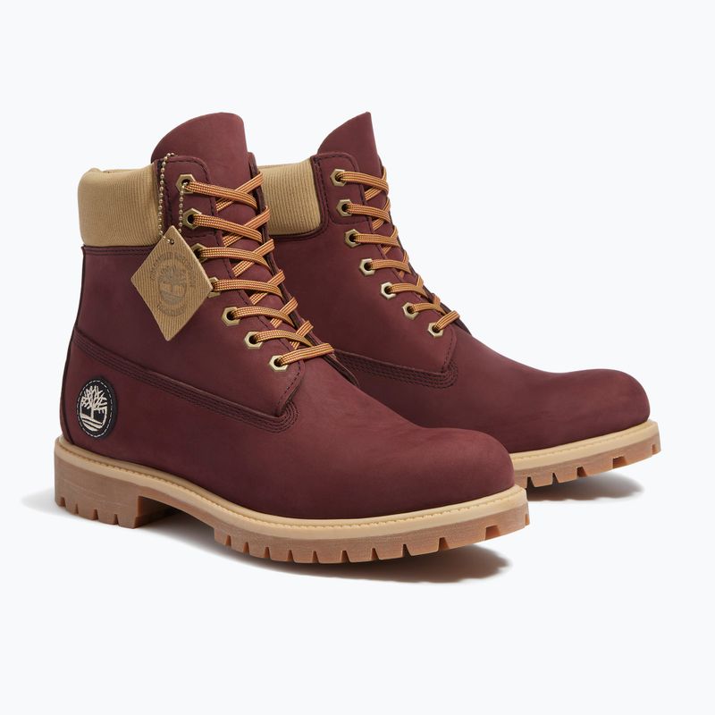 Herrenschuhe Timberland Premium 6 Inch Lace Up Waterproof burgundy olive 3