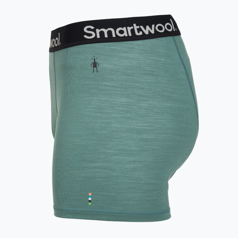 Thermoaktive Herren-Boxershorts Smartwool Everyday Merino Boxer Brief Boxed black dusty teal 3