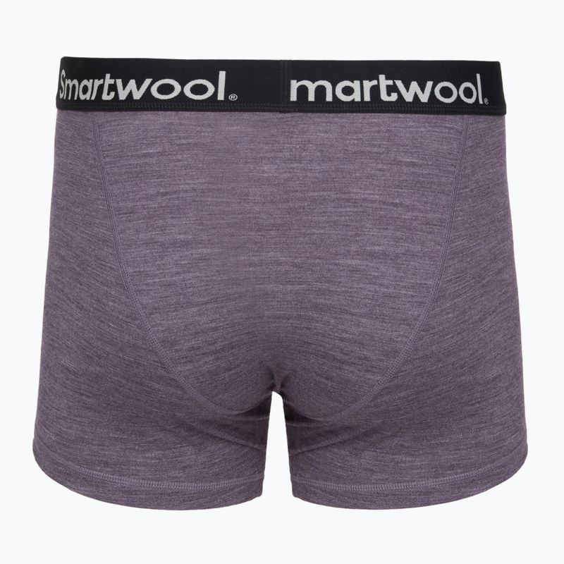 Thermoaktive Herren-Boxershorts Smartwool Merino Boxer Brief Boxed purple storm heather 2