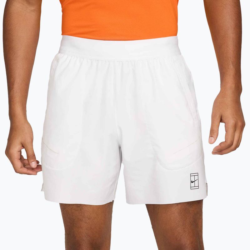 Herren-Tennisshorts Nike Court Dri-Fit Advantage 6" white/black 4