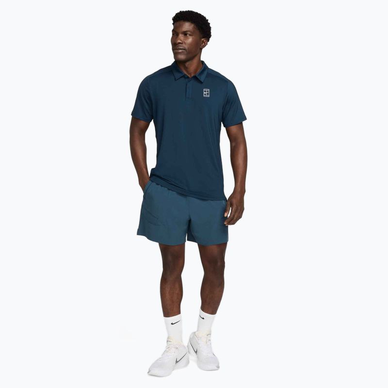 Herren Nike Court Dri-Fit Advantage Tennis-Poloshirt armory navy / weiß / weiß 2