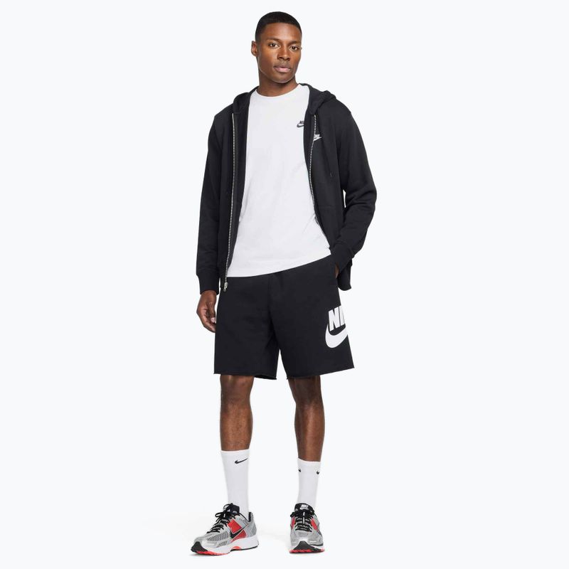 Herren Nike Club Shorts schwarz/schwarz/weiß 2