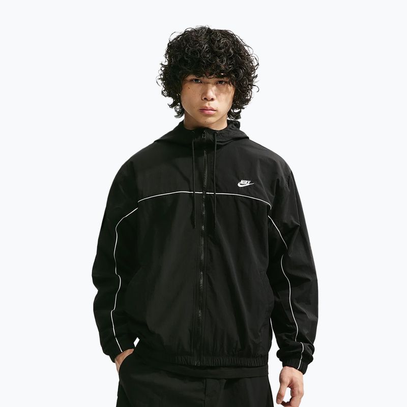 Herrenjacke Nike Club Black/White/White