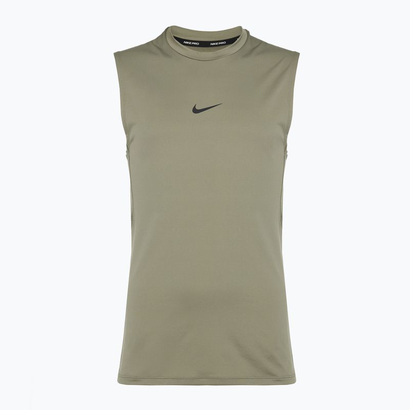 Herren Trainings-T-Shirt Nike Pro Dri-Fit Sleeveless Top light army/schwarz 7