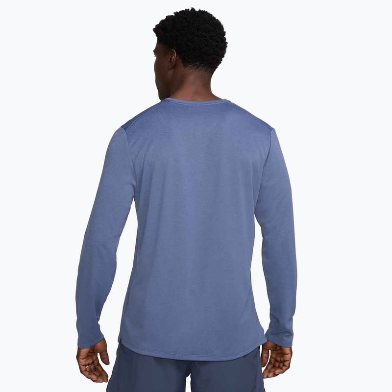 Herren Nike Miler Dri-Fit UV diffus blau Lauf-Longsleeve 3