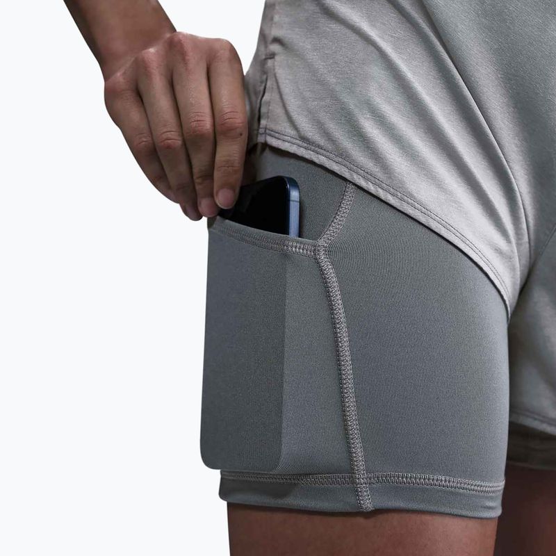 Damen-Shorts Nike One Dri-Fit High-Waisted 3" 2In1 smoke grey/heather 6
