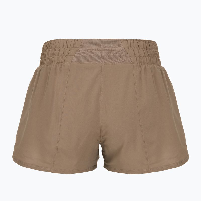 Damen-Shorts Nike One Dri-Fit 3" mink brown/reflective silver 2