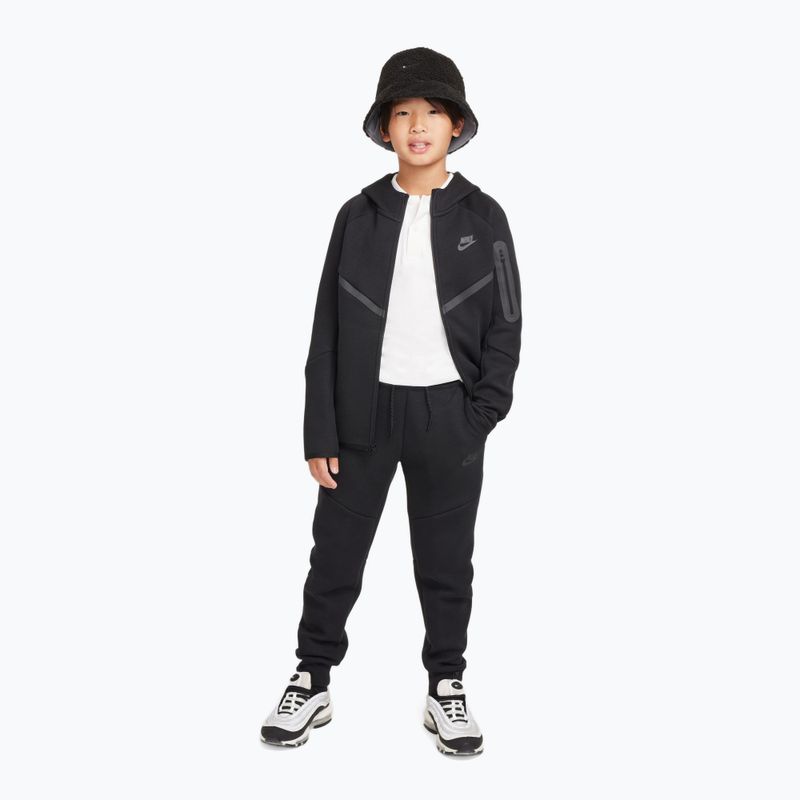 Kinder-Sweatshirt Nike Sportswear Tech Fleece Full Zip black/black/black 2