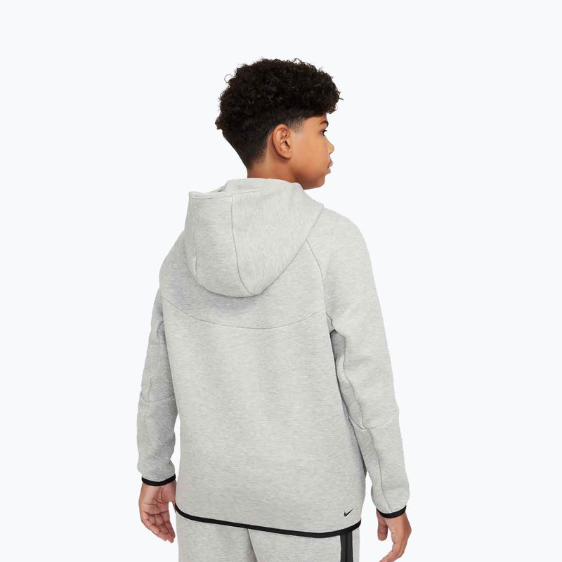 Nike Sportswear Tech Fleece Sweatshirt mit durchgehendem Reißverschluss für Kinder, dunkelgrau, heather/schwarz/schwarz 3
