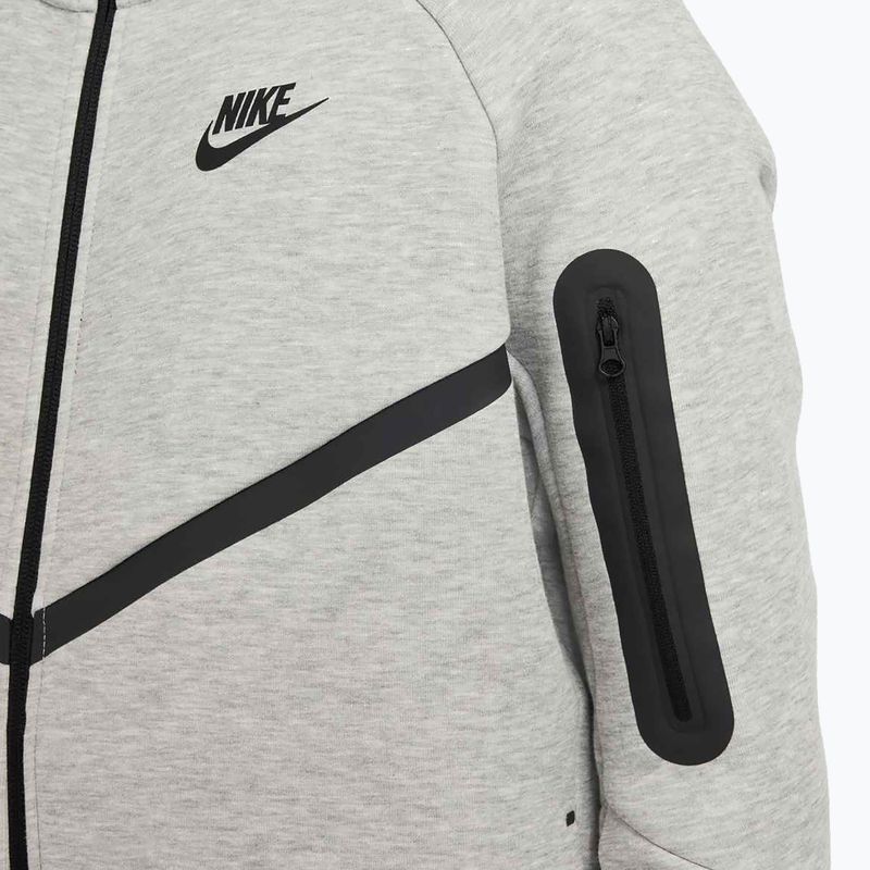 Nike Sportswear Tech Fleece Sweatshirt mit durchgehendem Reißverschluss für Kinder, dunkelgrau, heather/schwarz/schwarz 6