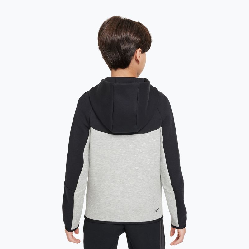 Kinder-Sweatshirt Nike Sportswear Tech Fleece Full Zip dark grey heather/black/black/black 3