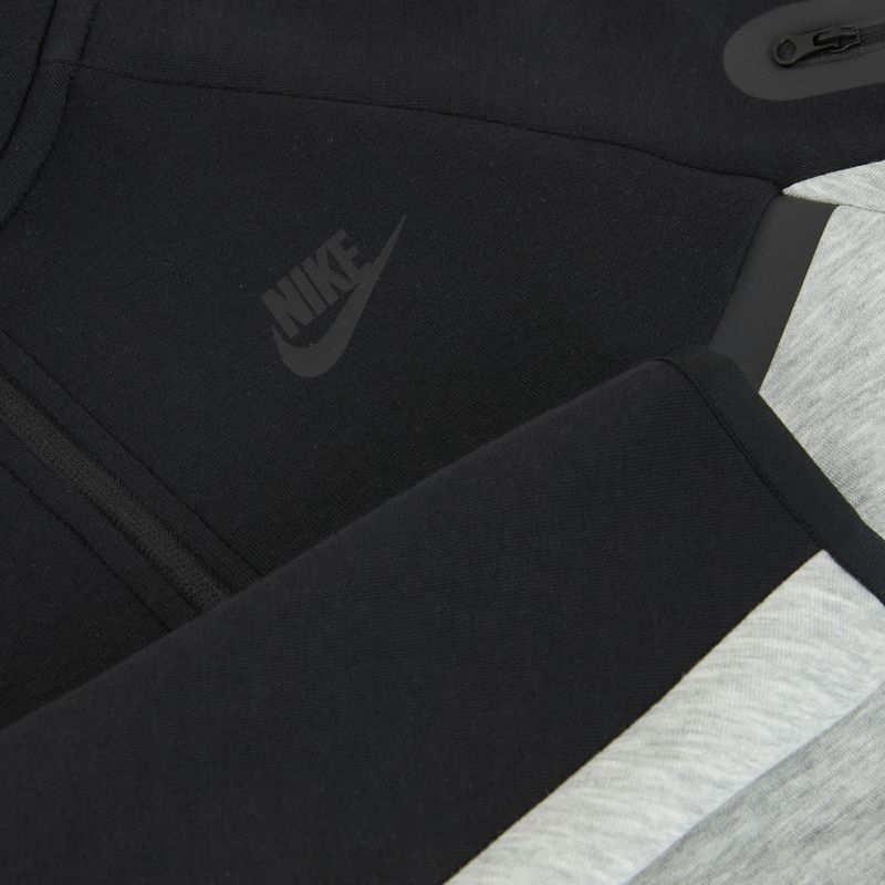 Kinder-Fleecejacke Nike Sportswear Tech Fleece Full-Zip dark grey heather/black/black/black 9