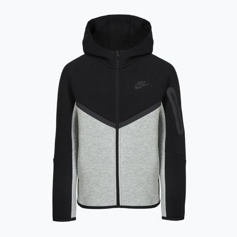 Kinder-Sweatshirt Nike Sportswear Tech Fleece Full Zip dark grey heather/black/black/black 9
