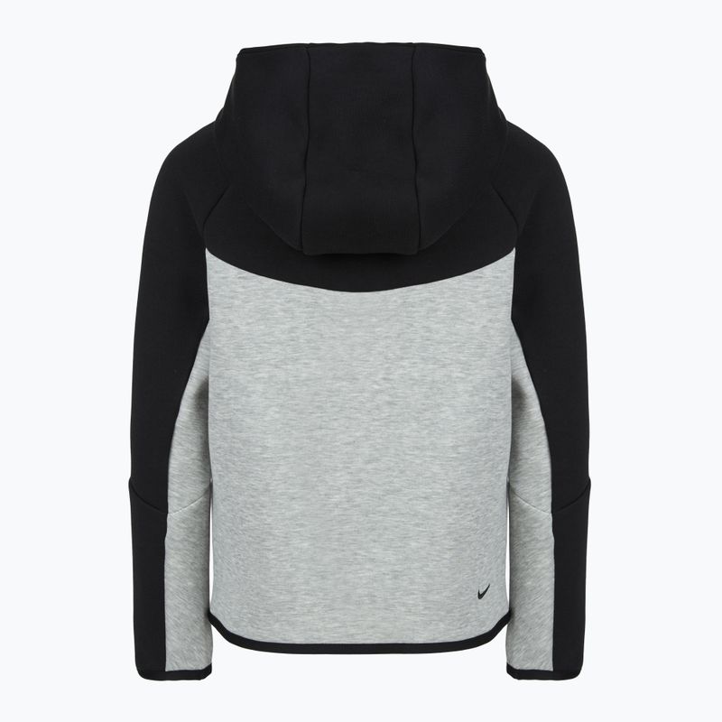 Kinder-Sweatshirt Nike Sportswear Tech Fleece Full Zip dark grey heather/black/black/black 10