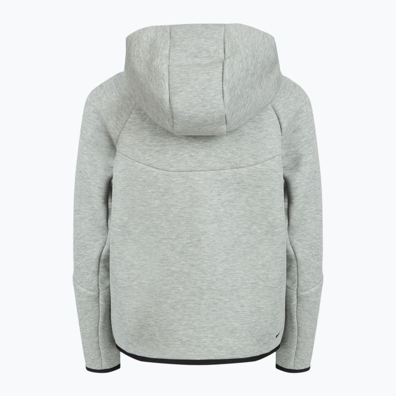 Nike Sportswear Tech Fleece Sweatshirt mit durchgehendem Reißverschluss für Kinder, dunkelgrau, heather/schwarz/schwarz 10