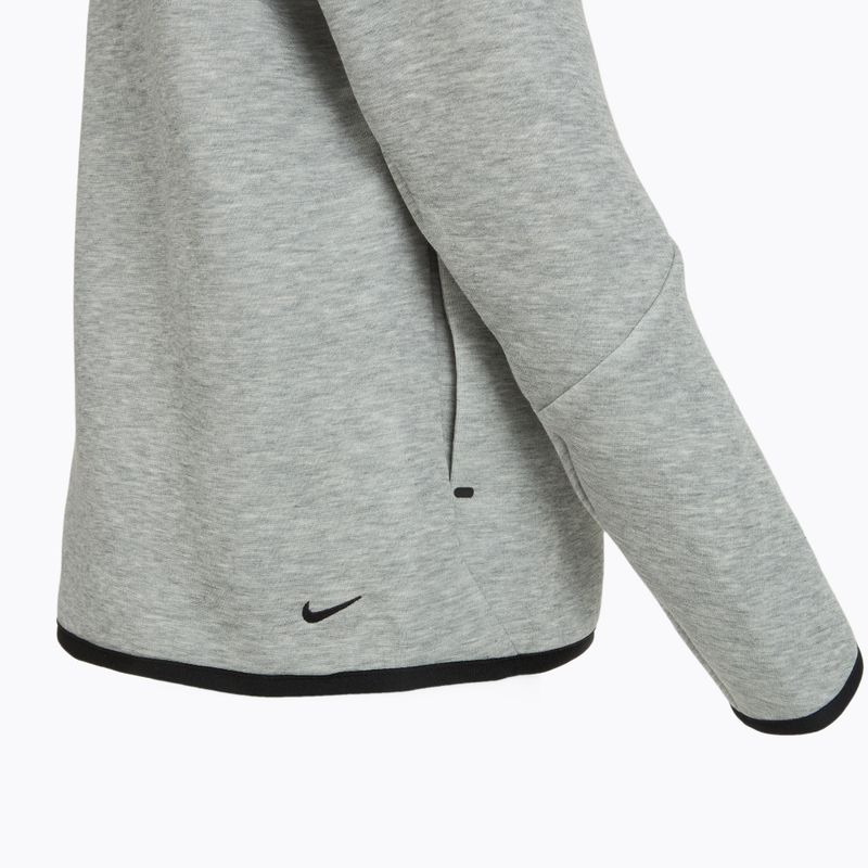 Nike Sportswear Tech Fleece Sweatshirt mit durchgehendem Reißverschluss für Kinder, dunkelgrau, heather/schwarz/schwarz 12