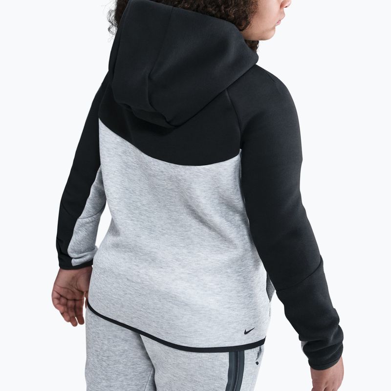 Kinder-Fleecejacke Nike Sportswear Tech Fleece Full-Zip dark grey heather/black/black/black 5