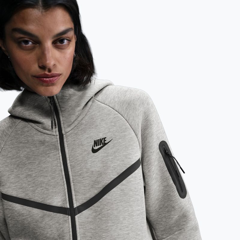 Damen-Sweatshirt Nike Sportswear Tech Fleece Windrunner dark grey heather/black 5