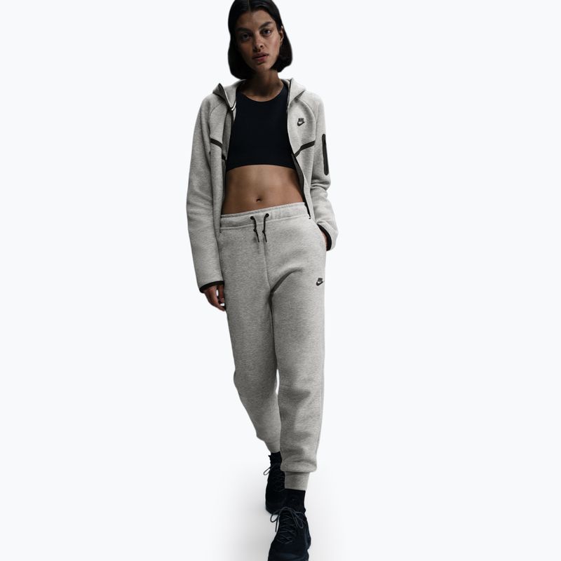 Damenhose Nike Sportswear Tech Fleece Mid-Rise dark grey heather/black 2