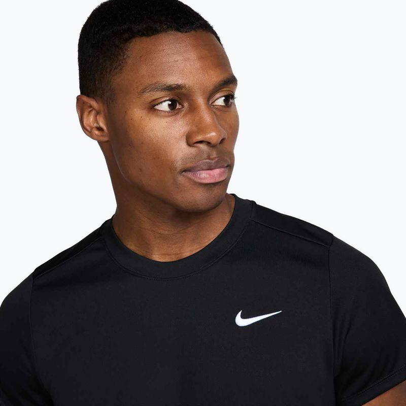 Herren-Tennis-T-Shirt Nike Court Dri-Fit Victory schwarz/weiß 4