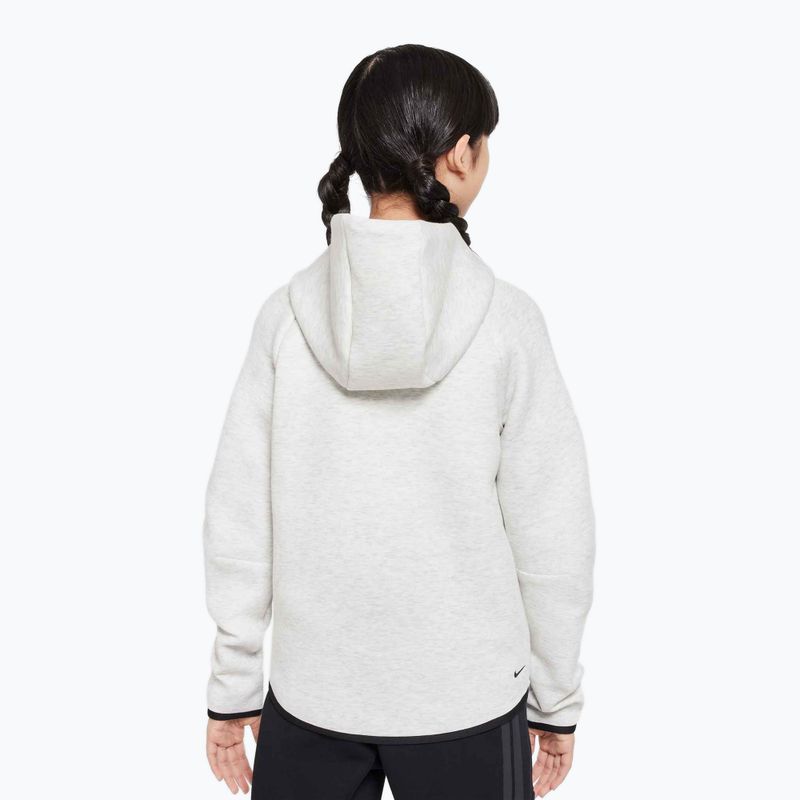 Kinder-Sweatshirt Nike Sportswear Tech Fleece light grey/heather/black/black 3