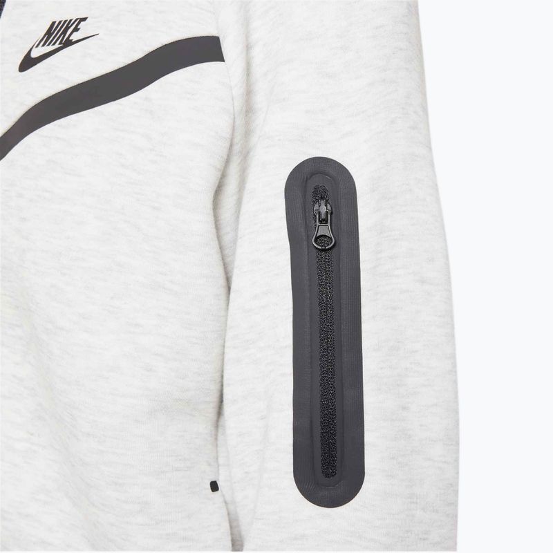 Kinder-Sweatshirt Nike Sportswear Tech Fleece light grey/heather/black/black 6