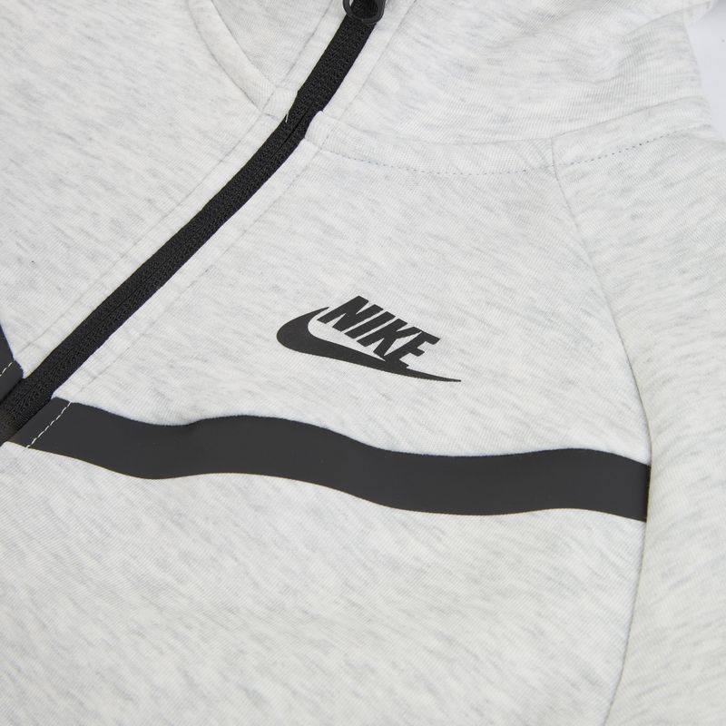 Kinder-Sweatshirt Nike Sportswear Tech Fleece light grey/heather/black/black 3