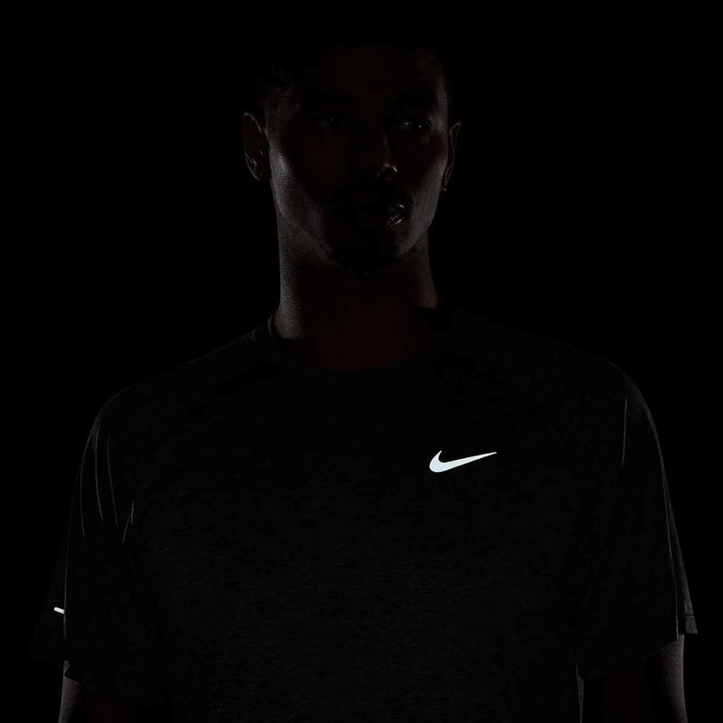 Herren Nike Stride ADV Laufshirt rauchgrau / heather 7