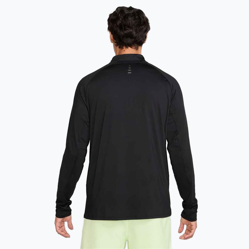Herren Nike Stride 1/4 Zip Dri-Fit Laufsweatshirt schwarz 3