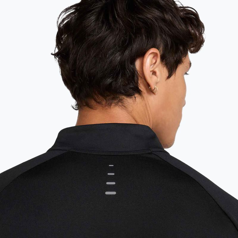 Herren Nike Stride 1/4 Zip Dri-Fit Laufsweatshirt schwarz 5