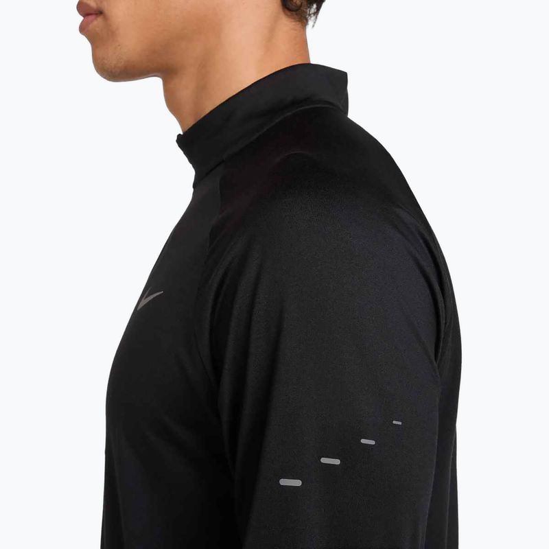 Herren Nike Stride 1/4 Zip Dri-Fit Laufsweatshirt schwarz 6