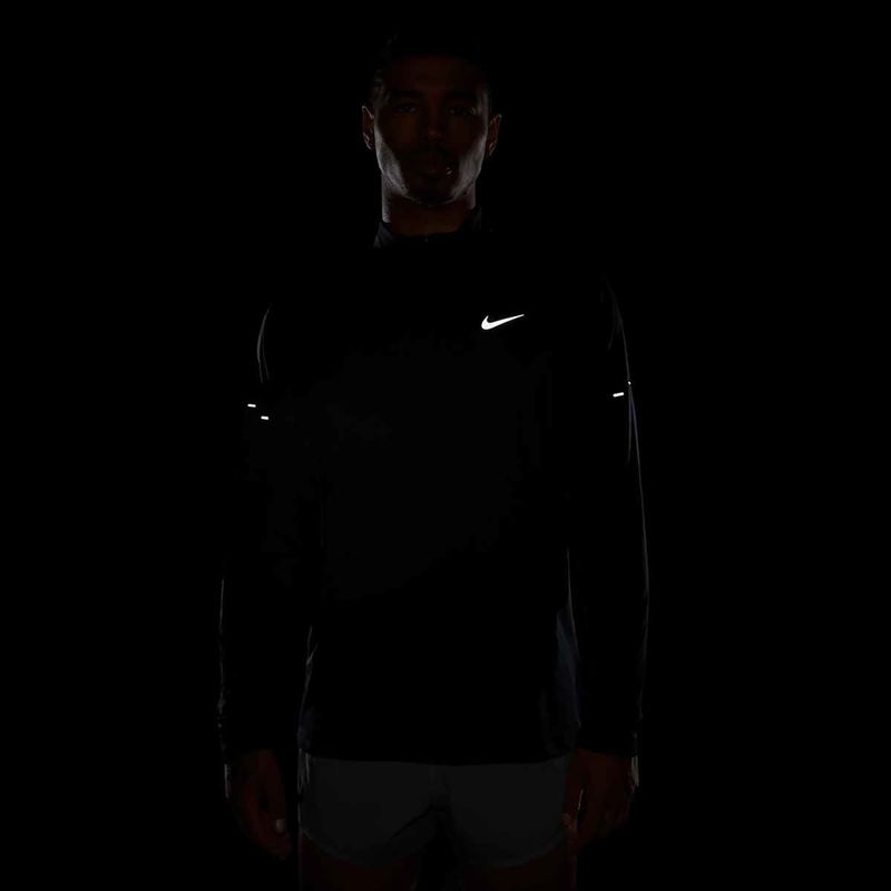 Herren Nike Stride 1/4 Zip Dri-Fit Laufsweatshirt schwarz 8