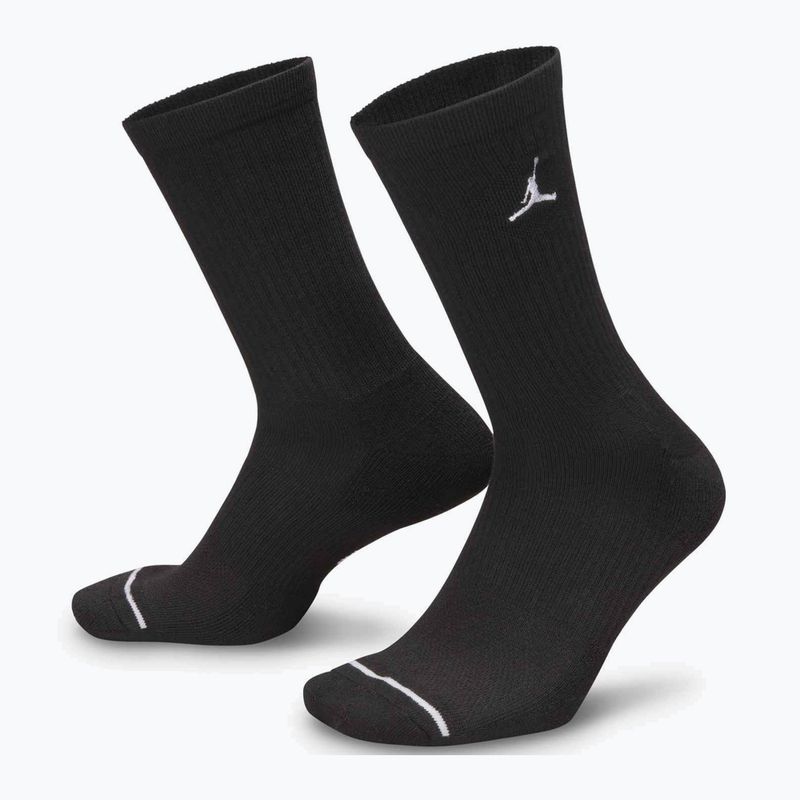 Socken Jordan Everyday Cushioned Crew 6 pairs black/white 4