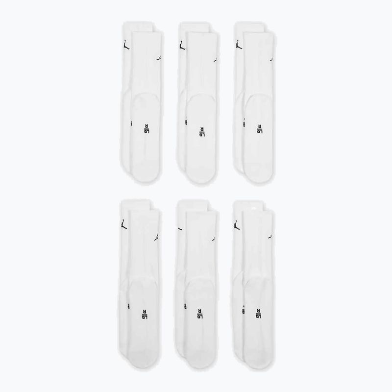 Socken Nike Jordan Everyday Cushioned Crew 6er-Pack white/black 2