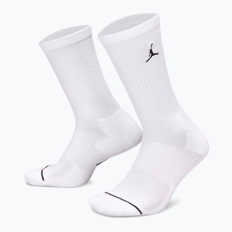 Socken Jordan Everyday Cushioned Crew 6 pairs white/black 3